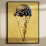 ΕΚΤΥΠΩΣΗ ΑΦΙΣΑΣ / CANVA GOLD ICECREAM