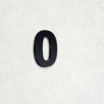 Γράμμα "O" από ακρυλικό πλαστικό πάχος 3mm, Μαύρο - Λευκό - Κόκκινο - Μπλέ, ύψος 74mm και 120mm