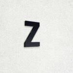 Γράμμα "Z" από ακρυλικό πλαστικό πάχος 3mm, Μαύρο - Λευκό - Κόκκινο - Μπλέ, ύψος 74mm και 120mm