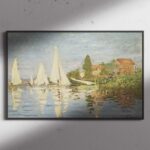 ΕΚΤΥΠΩΣΗ ΑΦΙΣΑΣ / CANVA CLAUDE MONET Regattas at Argenteuil (circa 1872)