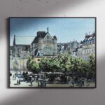 ΕΚΤΥΠΩΣΗ ΑΦΙΣΑΣ / CANVA CLAUDE MONET St. Germain l’Auxerrois (1867)