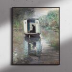ΕΚΤΥΠΩΣΗ ΑΦΙΣΑΣ / CANVA CLAUDE MONETThe Studio Boat (Le Bateau-atelier) (1876)