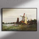 ΕΚΤΥΠΩΣΗ ΑΦΙΣΑΣ / CANVA CLAUDE MONET Un Moulin À Zaandam (1871)
