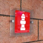 Πινακίδα σήμανσης Πυρόσβεσης Aκρυλικό plexiglass “Πυροσβεστικός Κρουνός” 15X15cm